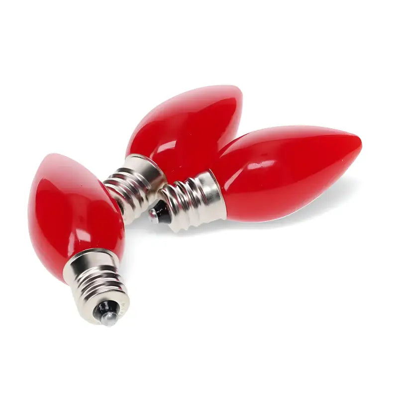 C7 Red Smooth ProCore LED Christmas Light Bulbs - Christmas Lights