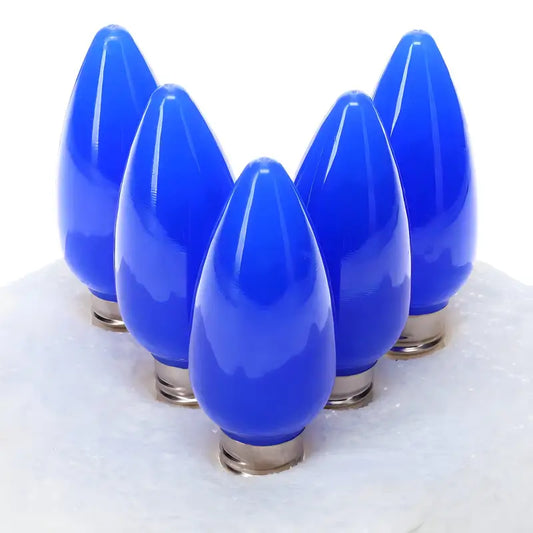 C9 Blue Smooth ProCore LED Christmas Light Bulbs - Christmas Lights