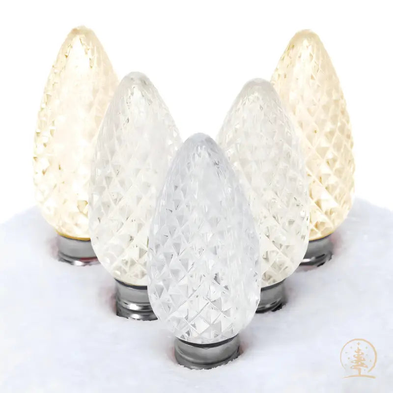 C9 ColorSplash Champagne Warm White Pure White Cool White LED Christmas Light Bulbs - Christmas Lights