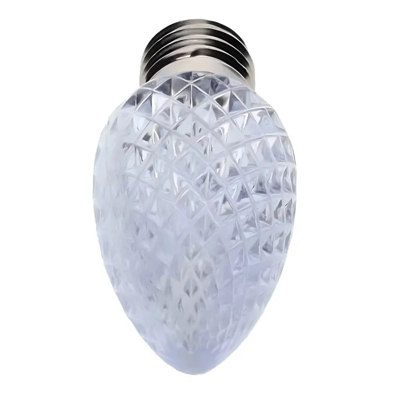 C9 Cool White Faceted ProCore LED Christmas Light Bulbs - Christmas Lights