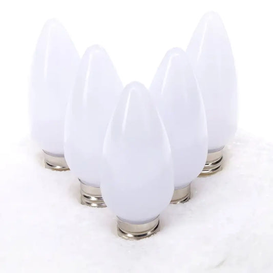 C9 Cool White Smooth ProCore LED Christmas Light Bulbs - Christmas Lights