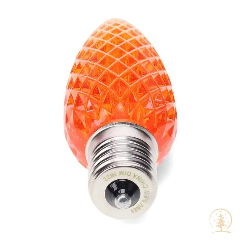 C9 Orange ProCore LED Christmas Light Bulbs Faceted Pack of 25 - Christmas Lights