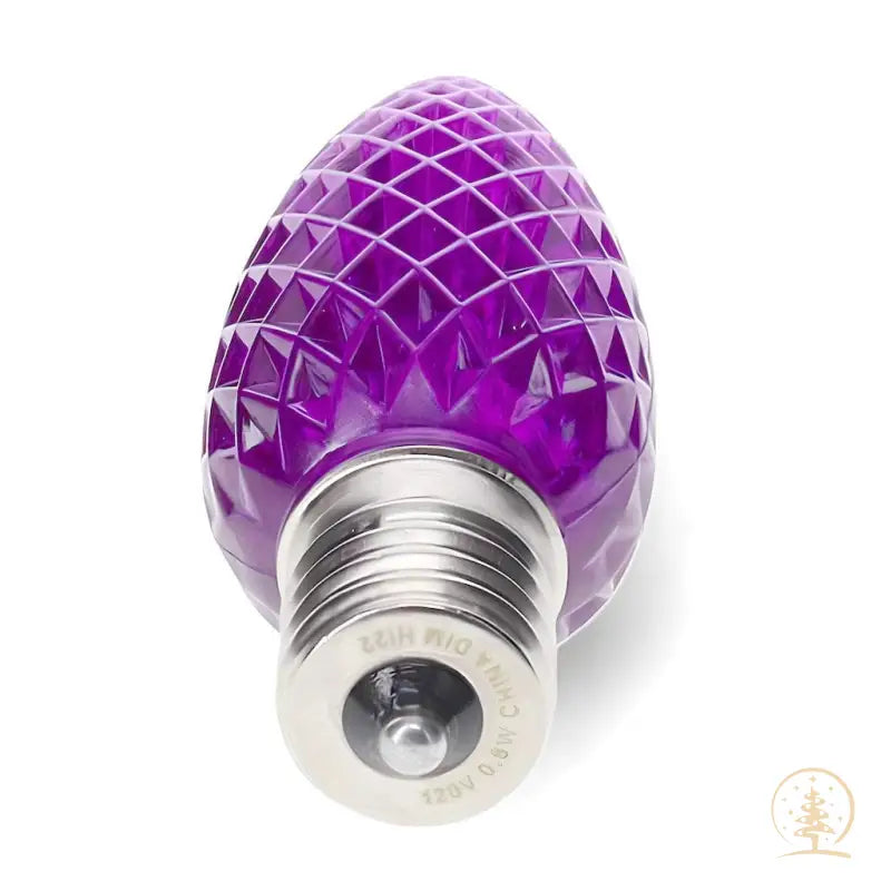 C9 Purple ProCore LED Christmas Light Bulbs Faceted Pack of 25 - Christmas Lights