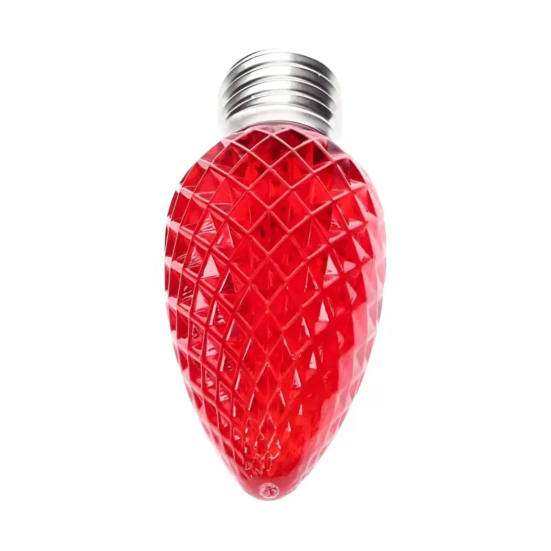 C9 Red Faceted ProCore LED Christmas Light Bulbs - Christmas Lights
