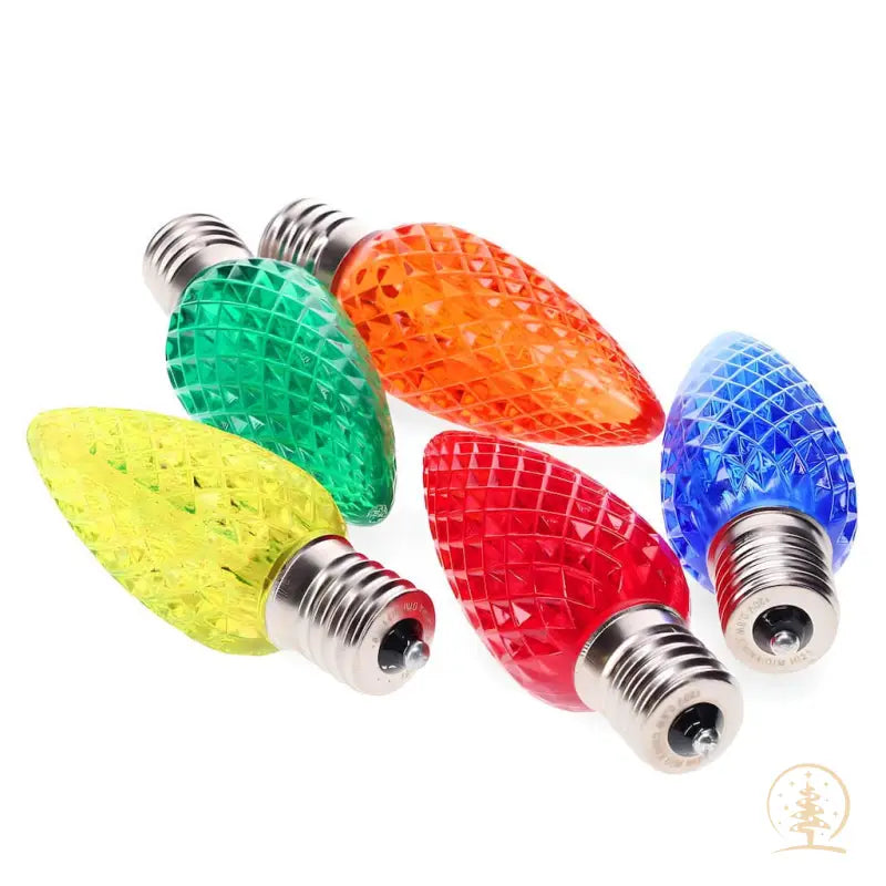 C9 Twinkle Multicolor Red Blue Green Orange Gold Twinkle ProCore LED Christmas Light Bulbs - Christmas Lights