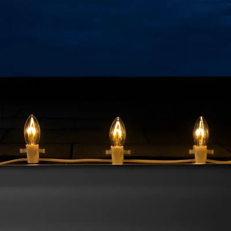 C9 Warm White Transparent Shatterproof LED Filament Vintage Christmas Light Bulb Pack of 5 - Christmas Lights