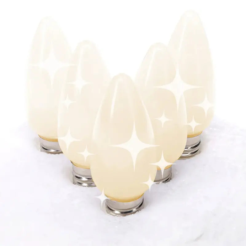 C9 Warm White Twinkle Smooth ProCore LED Christmas Light Bulbs - Christmas Lights