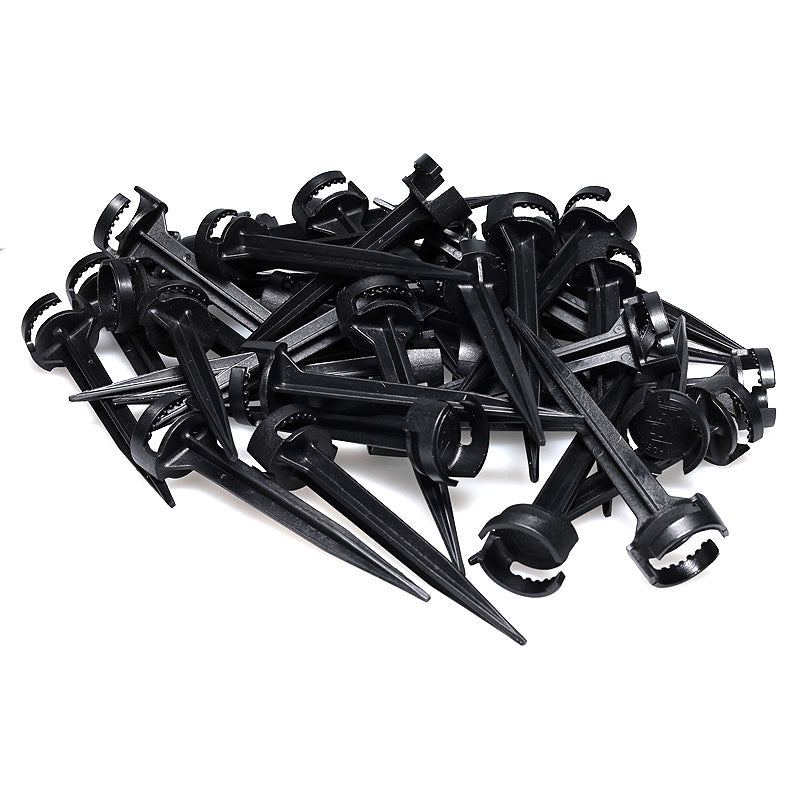 Clips 5’’ Lawn Speed Stake Yard Stake Pack of 25 - Christmas Light Installation Accessories