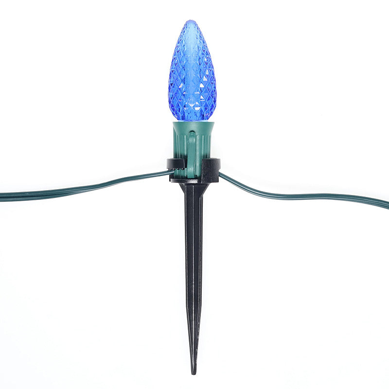 Clips 5’’ Lawn Speed Stake Yard Stake Pack of 25 - Christmas Light Installation Accessories