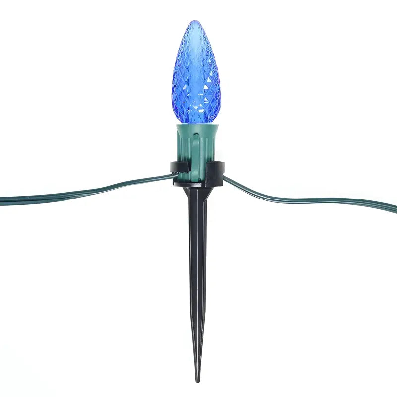 Clips 5’’ Lawn Speed Stake Yard Stake Pack of 25 - Christmas Light Installation Accessories