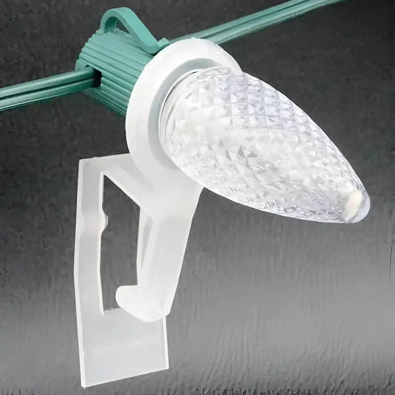 Clips TuffClips Wedge Clip C7 Christmas Light Clips Pack of 100 - Black - Christmas Light Installation Accessories