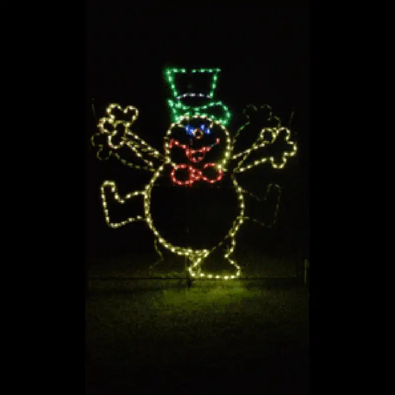 Commercial Dancing Frosty Animated - Wireframes Displays and Yard Art