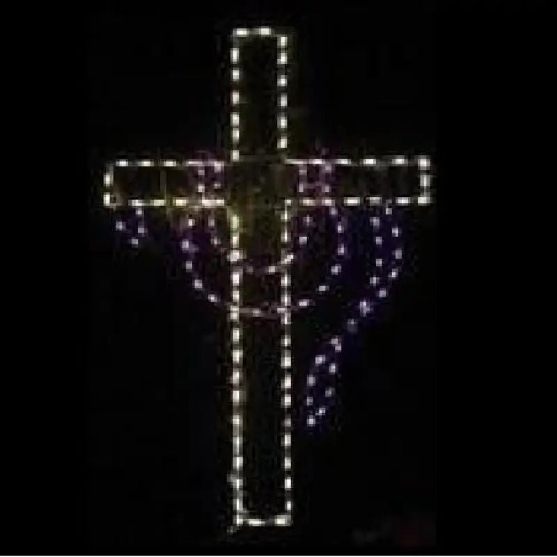Cross with Drape - Wireframes Displays and Yard Art
