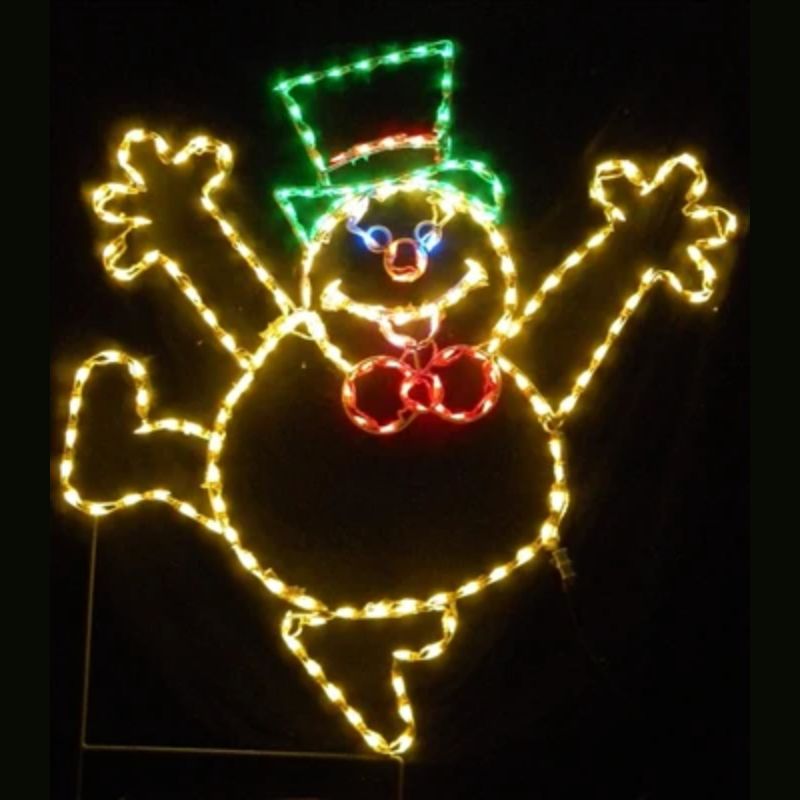 Dancing Frosty - Wireframes Displays and Yard Art