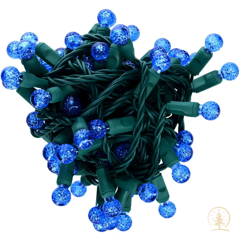G12 Blue LED Christmas Lights 70 Bulbs 4’’ Spacing - Christmas Lights