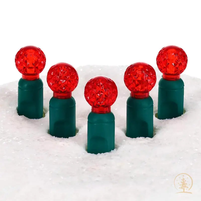 G12 Red LED Christmas Lights 70 Bulbs 4’’ Spacing - Christmas Lights