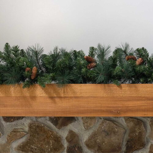 9' X 14" Mixed Noble Garland, Unlit