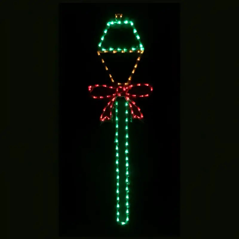 Lamp Post with Bow Wireframes Displays and Yard Art