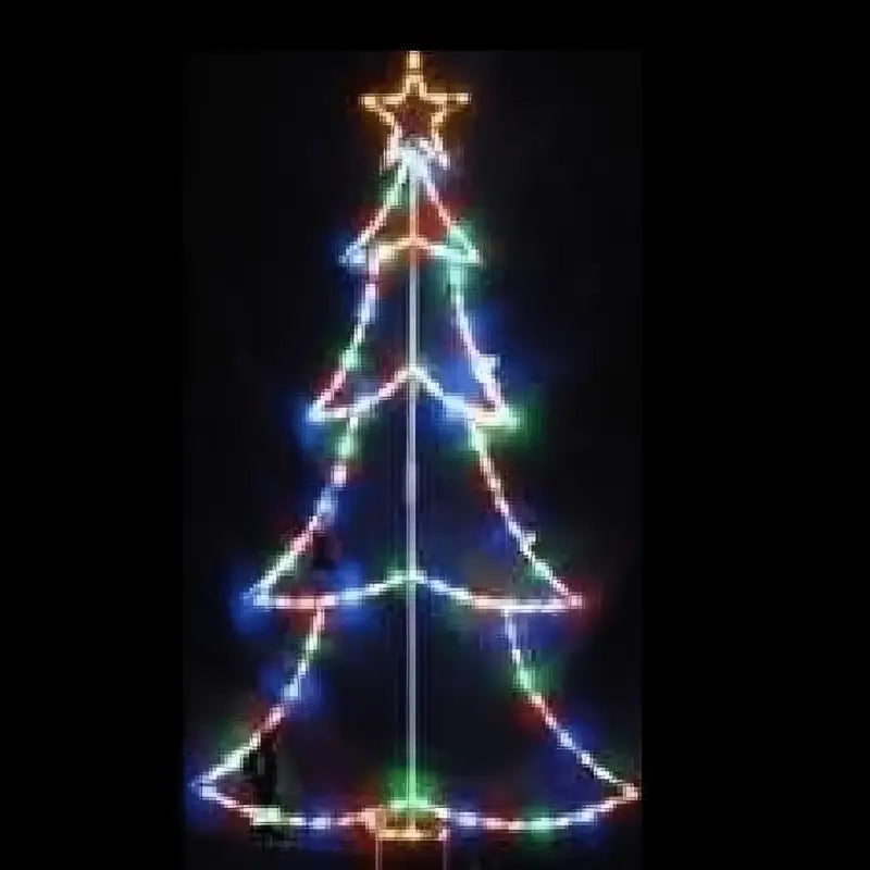 Large Outline Christmas Tree - Wireframes Displays and Yard Art