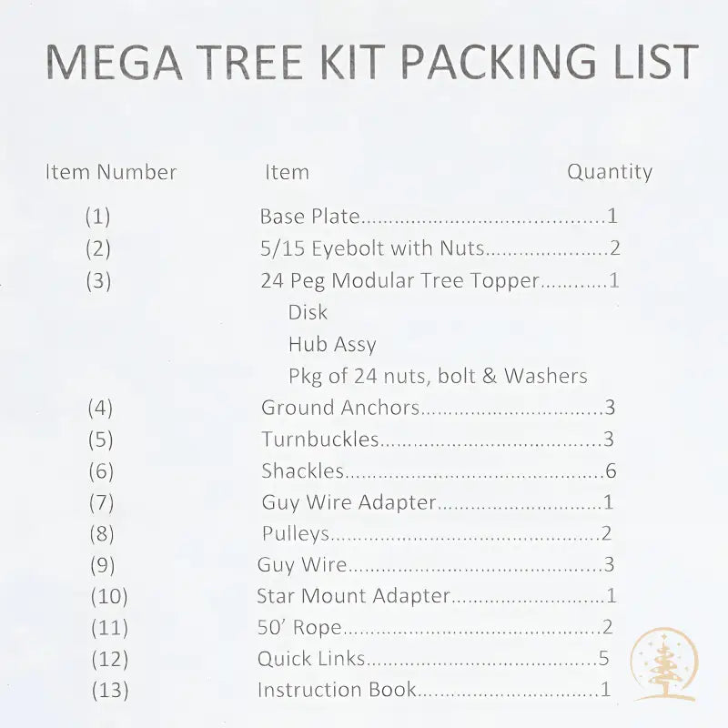 Mega Tree Kit (up to 20 feet tall) - Christmas Light Installation Accessories