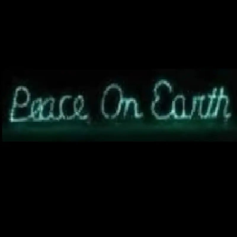 Peace On Earth Cursive - Wireframes Displays and Yard Art