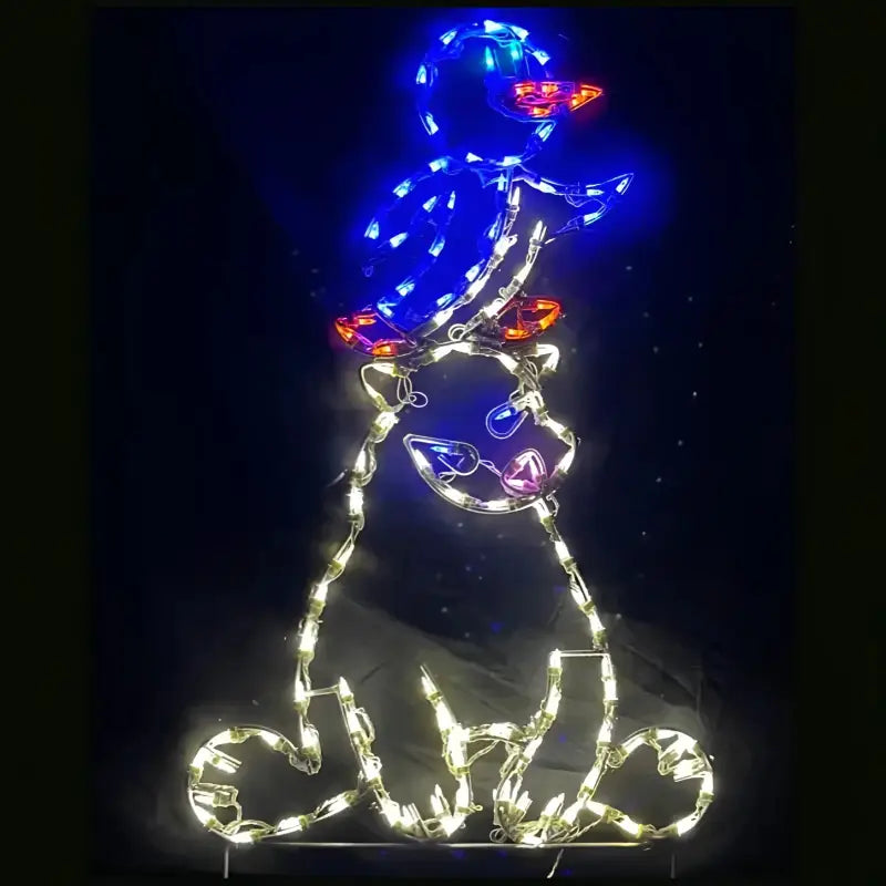 Polar Bear with Penguin Wireframes Displays and Yard Art