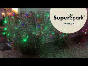 5mm LED Strobe Lights, SuperSpark, cool white Strobe Light String, 50 Bulbs, 6" Spacing