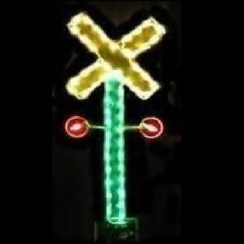 Railroad Crossing Small - Animated - Wireframes Displays and Yard Art