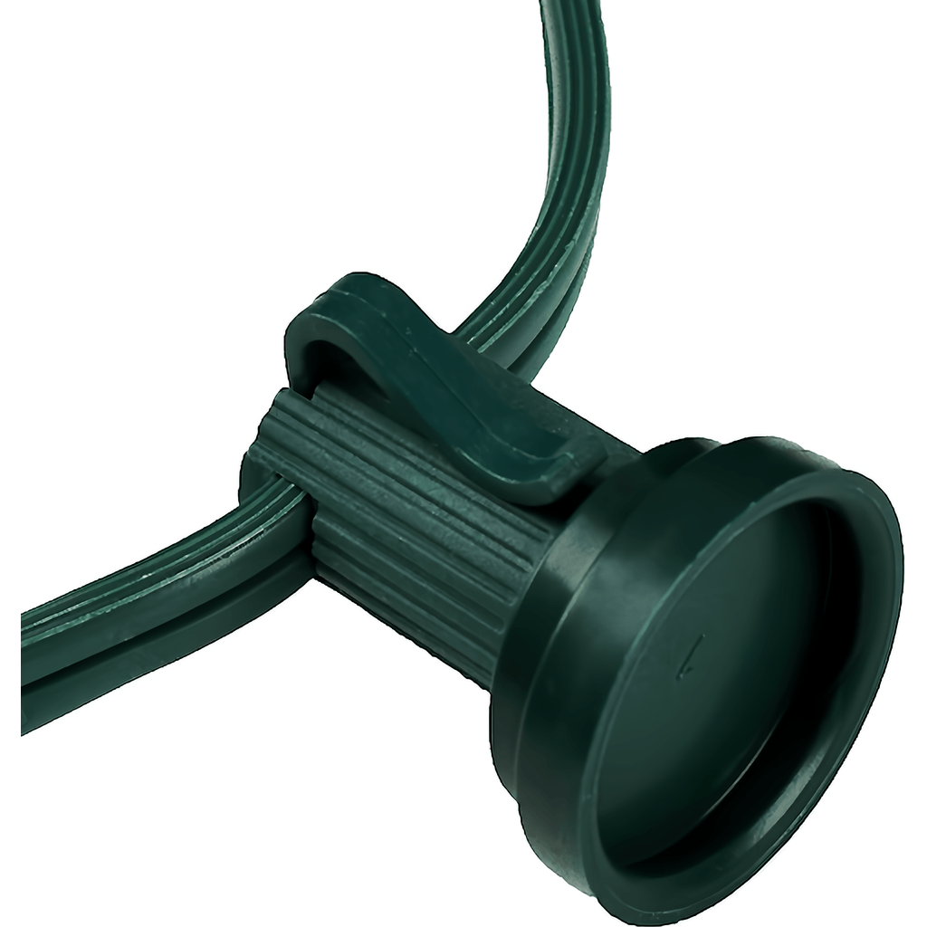 Safe-T Caps Socket Cap Covers for C7 and C9 Bulbs Stringers Green Pack of approximately 100 - Christmas Light