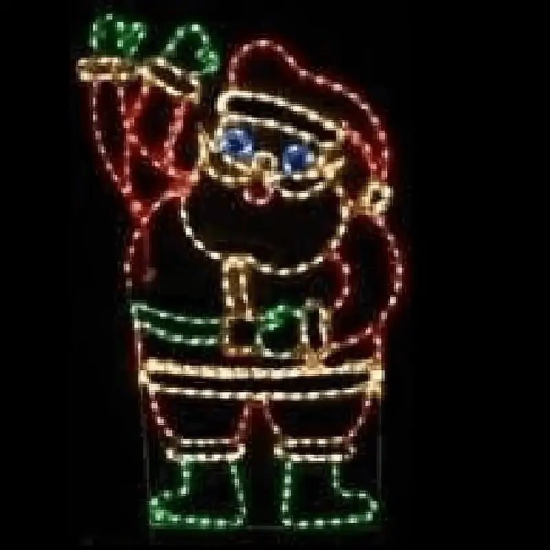Santa Claus Animated Large - Wireframes Displays and Yard Art