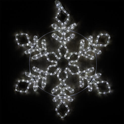 24" Diamond Branch Snowflake, Cool White