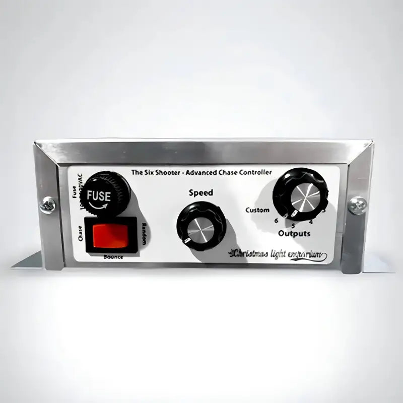 Six Shooter 2-6 Channel Advanced Chase Controller - Christmas Light Installation Accessories