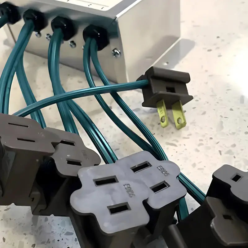 Six Shooter 2-6 Channel Advanced Chase Controller - Christmas Light Installation Accessories