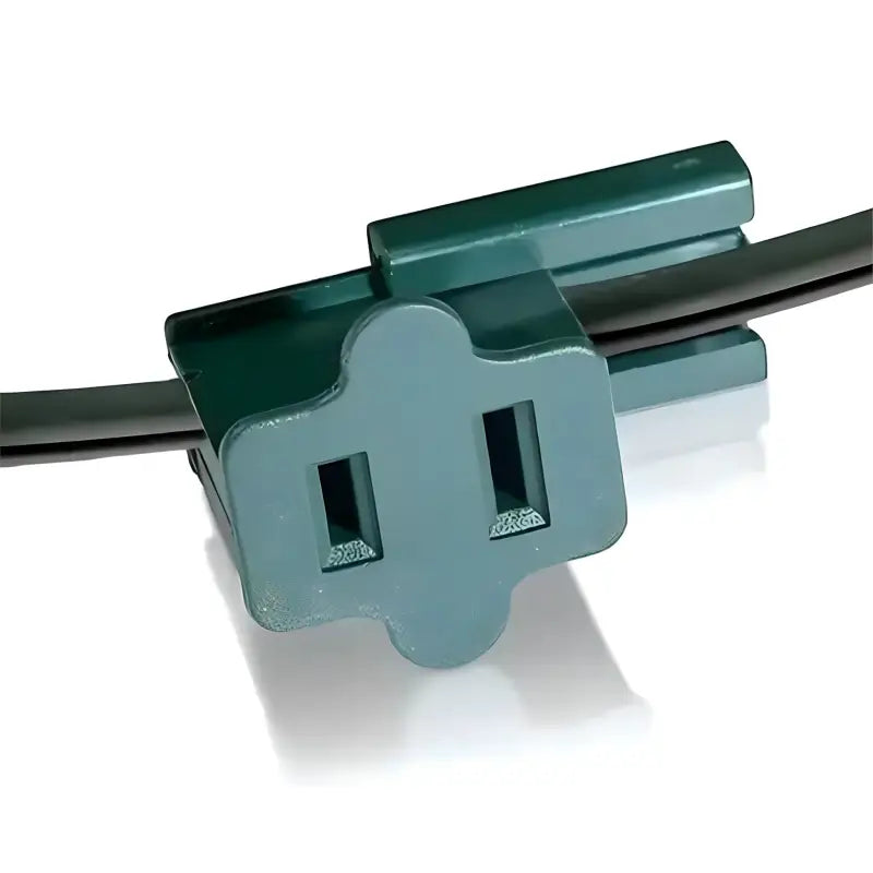 Slide-On Plugs / Vampire Plugs SPT1 Female Inline Pass Through Pack of 25 Green - Christmas Light Installation