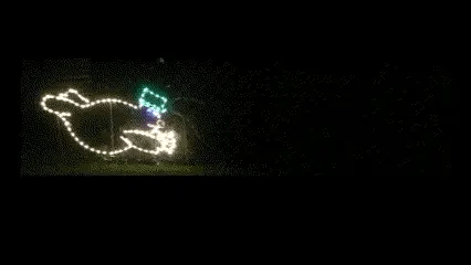 Snowman Sliding Animated - Wireframes Displays and Yard Art