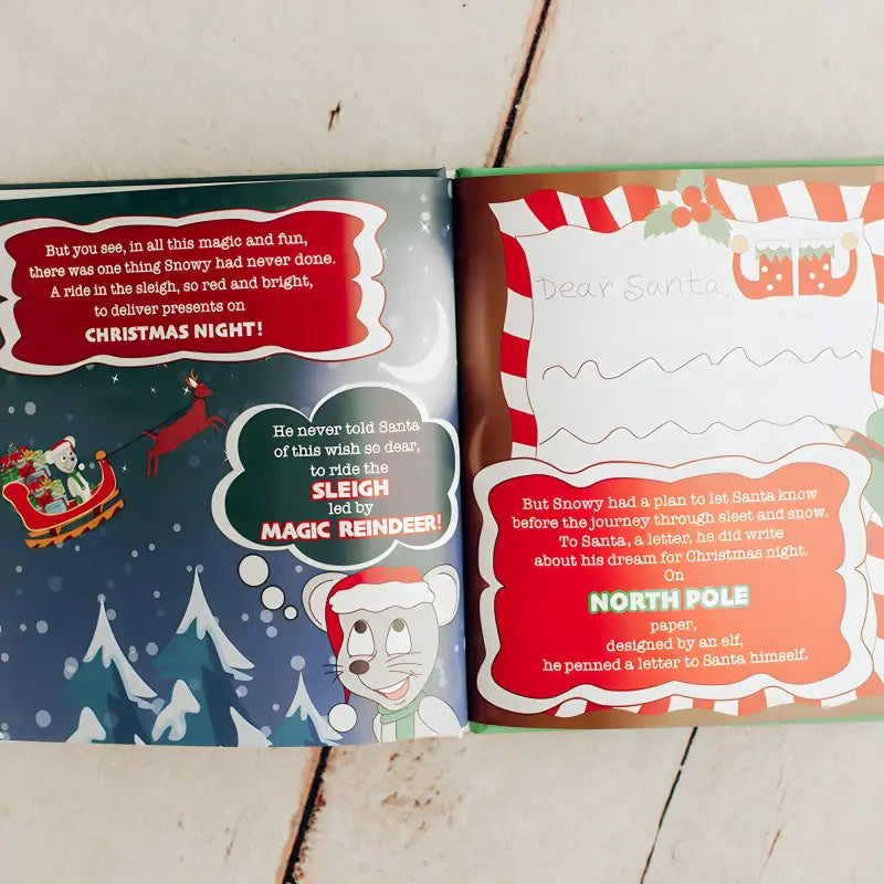 Snowy’s Magical Christmas Eve Holiday Book & Plush Gift Set - Snowy the Mouse - Gift Item
