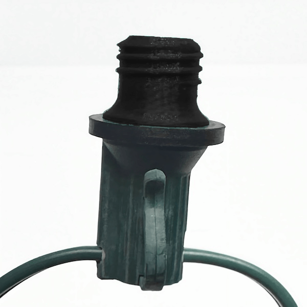Socket Stuffer Screw In Socket Covers Seals for Empty C7 and C9 Sockets Black Pack of 25 - Christmas Light Installation