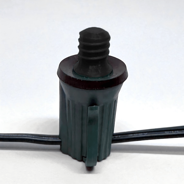 Socket Stuffer Screw In Socket Covers Seals for Empty C7 and C9 Sockets Black Pack of 25 - Christmas Light Installation