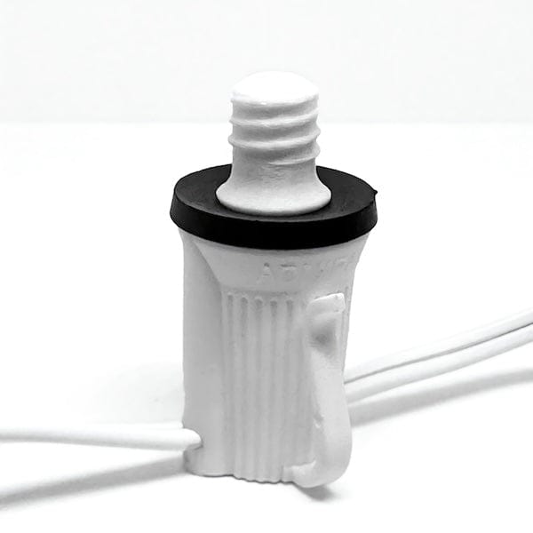 Socket Stuffer Screw In Socket Covers Seals for Empty C7 and C9 Sockets White Pack of 25 - Christmas Light Installation