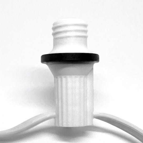 Socket Stuffer Screw In Socket Covers Seals for Empty C7 and C9 Sockets White Pack of 25 - Christmas Light Installation