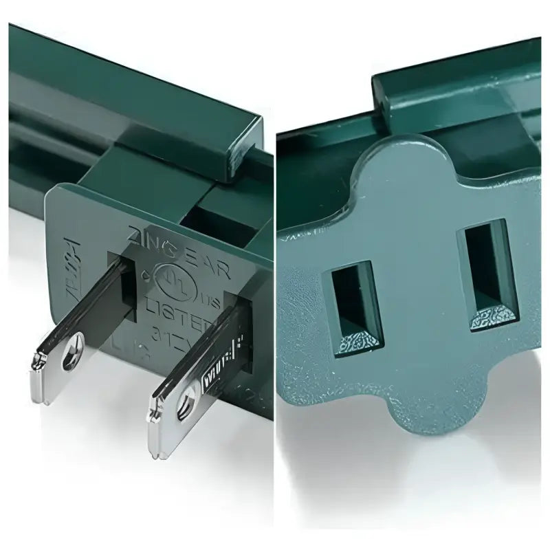 SPT2 Plug Bundle Male and Female Slide-On Vampire Plug Bundle Green - Christmas Light Installation Accessories