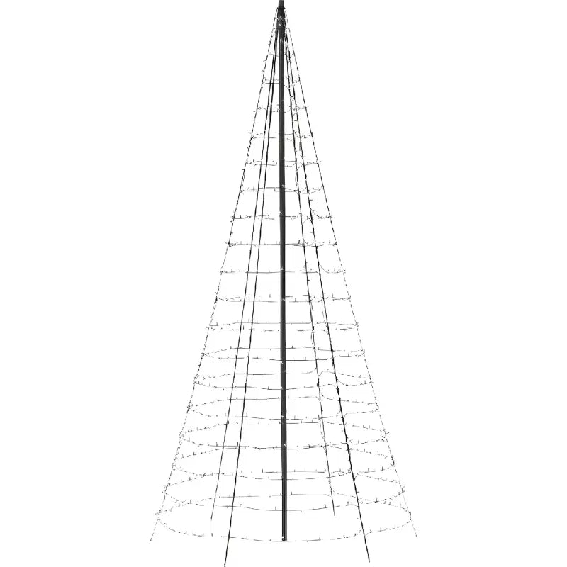 Twinkly App Controlled RGBW 3D Light Show Tree 300 Bulbs 6.5 Feet Tall - Christmas Lights