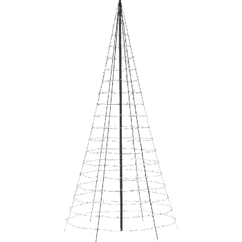 Twinkly App Controlled RGBW 3D Light Show Tree 450 Bulbs 10 Feet Tall - Christmas Lights