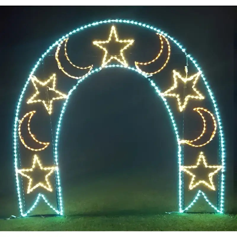 Walk Thru Moon and Stars Arch Wireframes Displays and Yard Art