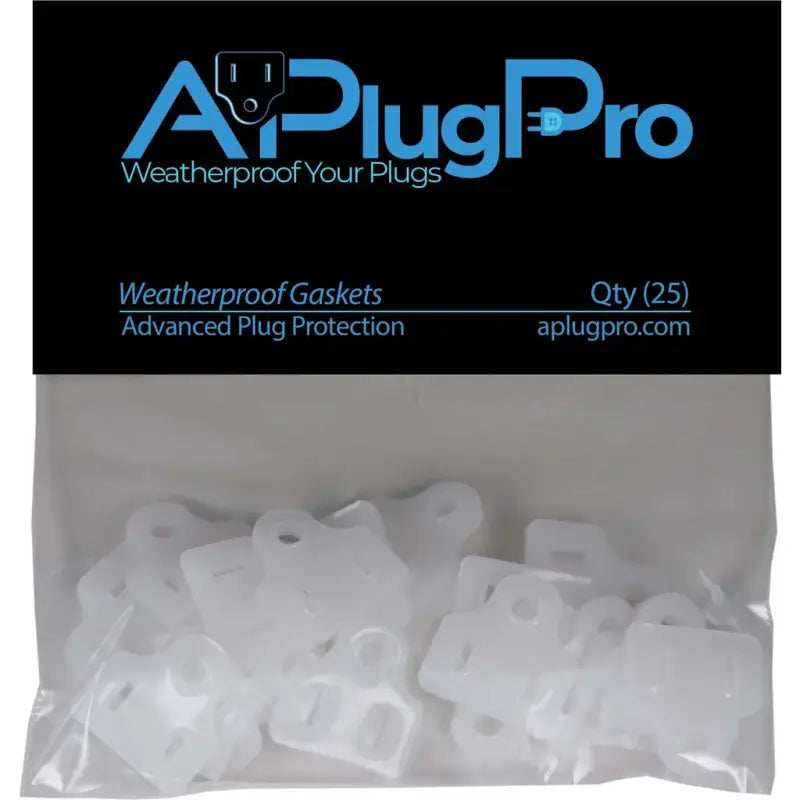 Weatherproof Electrical Plug Extension Cord Gaskets 25 Pack - Christmas Light Installation Accessories