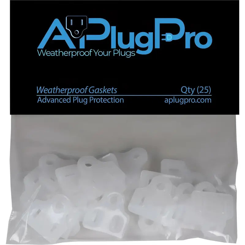 Weatherproof Electrical Plug Extension Cord Gaskets 25 Pack - Christmas Light Installation Accessories