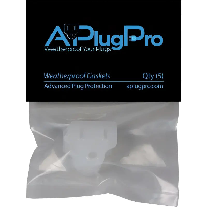 Weatherproof Electrical Plug Extension Cord Gaskets 5 Pack - Christmas Light Installation Accessories