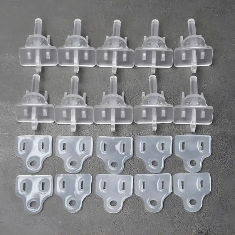 Weatherproof Electrical Plug Extension Cord Gaskets and Clear Covers 10 Pack - Christmas Light Installation Accessories