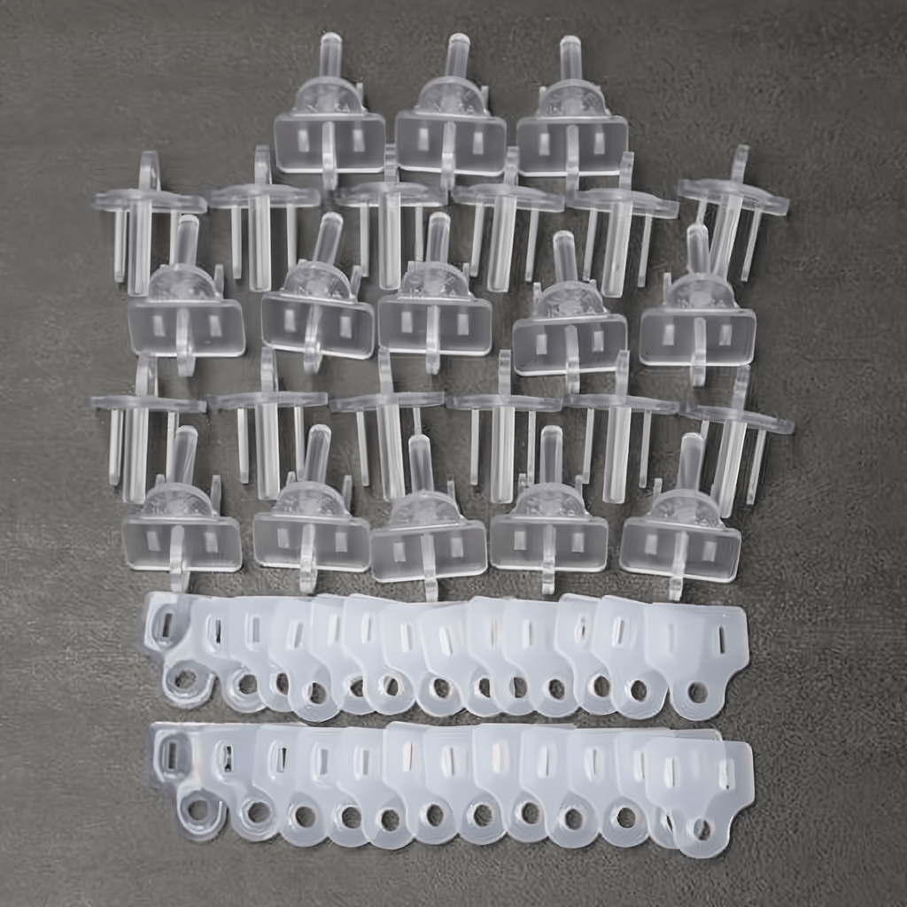Weatherproof Electrical Plug Extension Cord Gaskets and Clear Covers 25 Pack - Christmas Light Installation Accessories