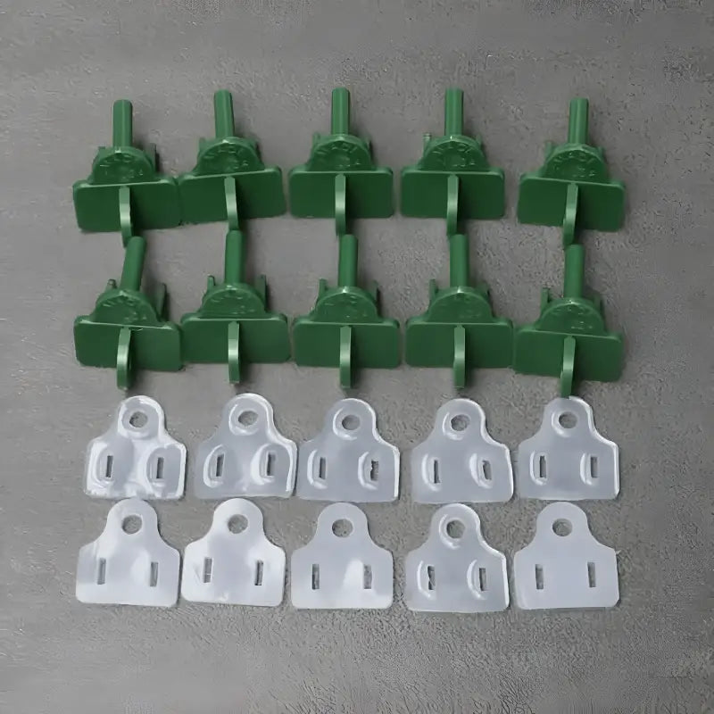 Weatherproof Electrical Plug Extension Cord Gaskets and Green Covers 10 Pack - Christmas Light Installation Accessories